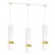 Lampa wisząca VIDAR WHITE/GOLD 3xGU10 MLP6276 Milagro