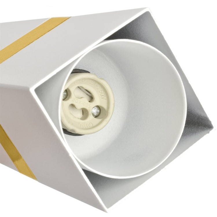 Lampa wisząca VIDAR WHITE/GOLD 3xGU10 MLP6276 Milagro