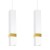 Lampa wisząca VIDAR WHITE/GOLD 3xGU10 MLP6276 Milagro