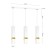 Lampa wisząca VIDAR WHITE/GOLD 3xGU10 MLP6276 Milagro