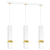 Lampa wisząca VIDAR WHITE/GOLD 3xGU10 MLP6276 Milagro