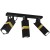 Lampa sufitowa VIDAR BLACK/GOLD 3xGU10 MLP6278 Milagro