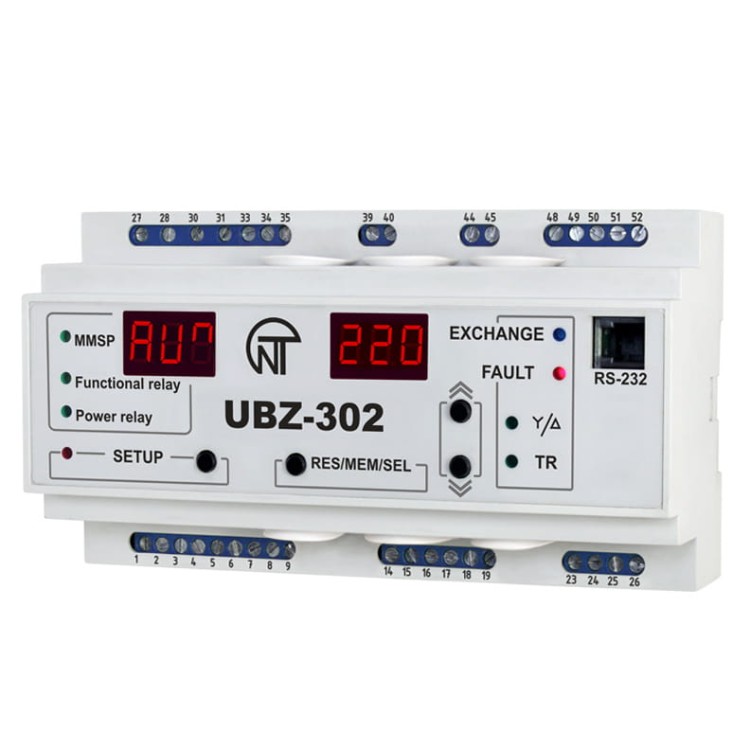 Uniwersalny moduł zabezpieczenia silników asynchronicznych UBZ-302 Novatek
