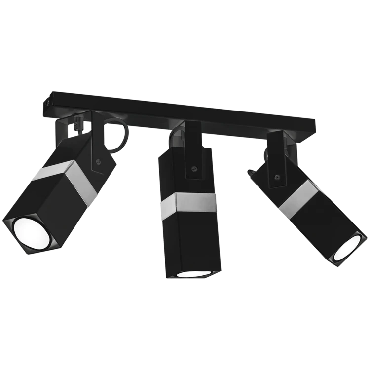 Lampa sufitowa VIDAR BLACK/CHROME 3xGU10 MLP6286 Milagro