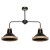 Lampa sufitowa SALMA BLACK / WOOD 2xE27 MLP6296 Milagro