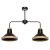 Lampa sufitowa SALMA BLACK / WOOD 2xE27 MLP6296 Milagro