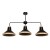 Lampa sufitowa SALMA BLACK / WOOD 3xE27 MLP6297 Milagro