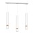 Lampa sufitowa wisząca natynkowa JOKER WHITE/WOOD 3xGU10 MLP6302 Milagro 3x GU10 60cm Spot oprawa oświetleniowa nowoczesna Industrialna Loft nawierzchniowa metal zwis biały biała drewno biało drewniana Inspiracje Premium