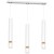 Lampa sufitowa wisząca natynkowa JOKER WHITE/WOOD 3xGU10 MLP6302 Milagro 3x GU10 60cm Spot oprawa oświetleniowa nowoczesna Industrialna Loft nawierzchniowa metal zwis biały biała drewno biało drewniana Inspiracje Premium