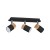 Lampa sufitowa listwa natynkowa JOKER BLACK/WOOD 3xGU10 MLP6304 Milagro 3x GU10 34cm Spot oprawa oświetleniowa nowoczesna ścienna Industrialna Loft nawierzchniowa metal czarny czarna drewno czarno drewniana Inspiracje Premium