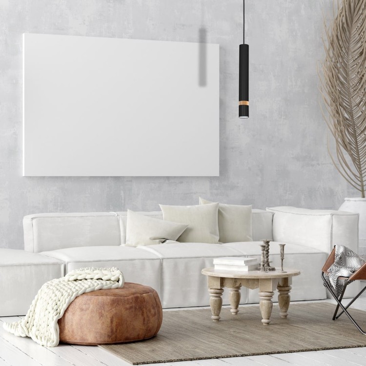Lampa sufitowa wisząca natynkowa JOKER BLACK/WOOD 1xGU10 MLP6305 Milagro 1x GU10 50-90cm Spot oprawa oświetleniowa nowoczesna Industrialna Loft nawierzchniowa metal zwis czarny czarna drewno czarno drewniana Inspiracje Premium