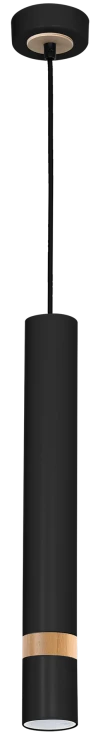 Lampa sufitowa wisząca natynkowa JOKER BLACK/WOOD 1xGU10 MLP6305 Milagro 1x GU10 50-90cm Spot oprawa oświetleniowa nowoczesna Industrialna Loft nawierzchniowa metal zwis czarny czarna drewno czarno drewniana Inspiracje Premium