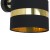 Kinkiet PALMIRA BLACK / GOLD 1xE27 60W MLP6317 Milagro