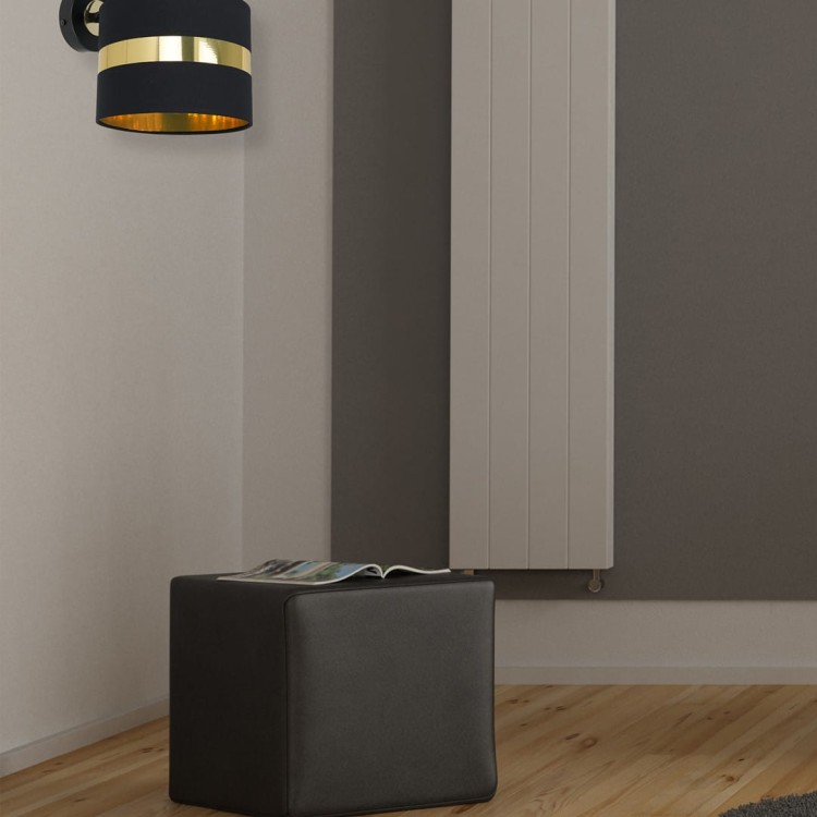 Kinkiet PALMIRA BLACK / GOLD 1xE27 60W MLP6317 Milagro