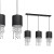 Lampa wisząca ALMERIA BLACK/CHROME 3xE27 MLP64300 Milagro