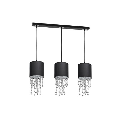 Lampa wisząca ALMERIA BLACK/CHROME 3xE27 MLP64300 Milagro