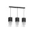 Lampa wisząca ALMERIA BLACK/CHROME 3xE27 MLP64300 Milagro