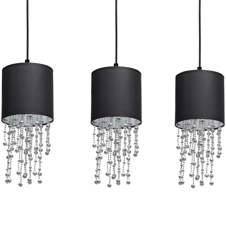 Lampa wisząca ALMERIA BLACK/CHROME 3xE27 MLP64300 Milagro