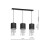 Lampa wisząca ALMERIA BLACK/CHROME 3xE27 MLP64300 Milagro