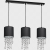 Lampa wisząca ALMERIA BLACK/CHROME 3xE27 MLP64300 Milagro