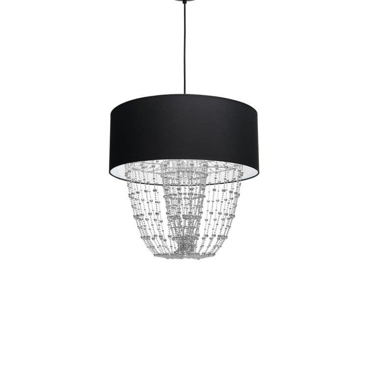 Lampa wisząca ALMERIA BLACK/CHROME 1xE27 MLP6432 Milagro