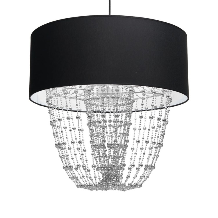 Lampa wisząca ALMERIA BLACK/CHROME 1xE27 MLP6432 Milagro