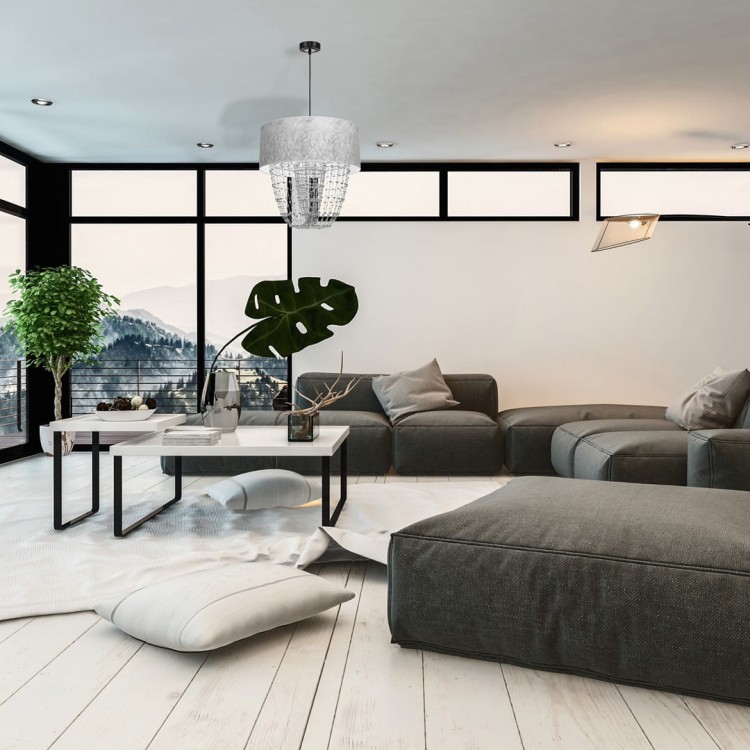 Lampa wisząca ALMERIA SILVER/BLACK 1xE27 MLP6437 Milagro