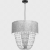 Lampa wisząca ALMERIA SILVER/BLACK 1xE27 MLP6437 Milagro