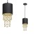 Lampa wisząca ALMERIA BLACK/GOLD 1xE27 MLP6439 Milagro