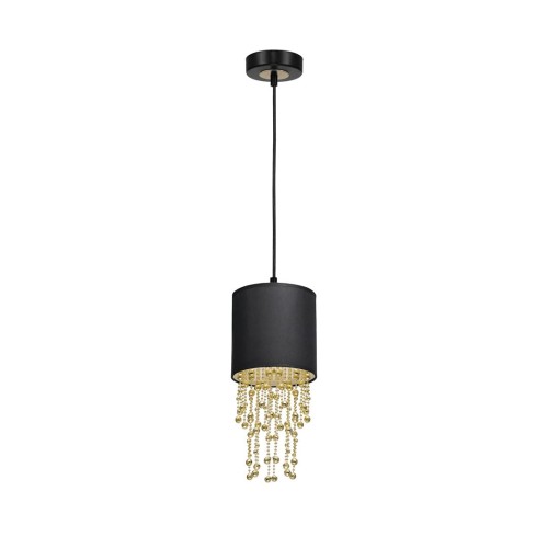Lampa wisząca ALMERIA BLACK/GOLD 1xE27 MLP6439 Milagro