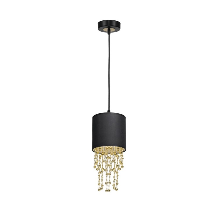 Lampa wisząca ALMERIA BLACK/GOLD 1xE27 MLP6439 Milagro