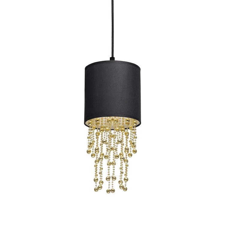 Lampa wisząca ALMERIA BLACK/GOLD 1xE27 MLP6439 Milagro
