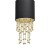 Lampa wisząca ALMERIA BLACK/GOLD 1xE27 MLP6439 Milagro