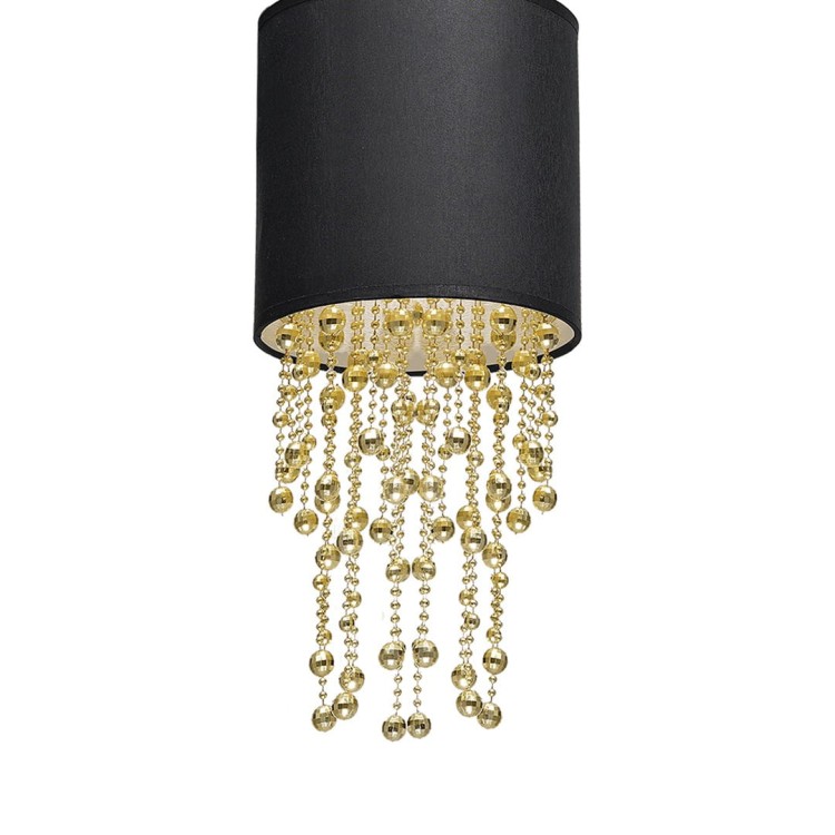 Lampa wisząca ALMERIA BLACK/GOLD 1xE27 MLP6439 Milagro