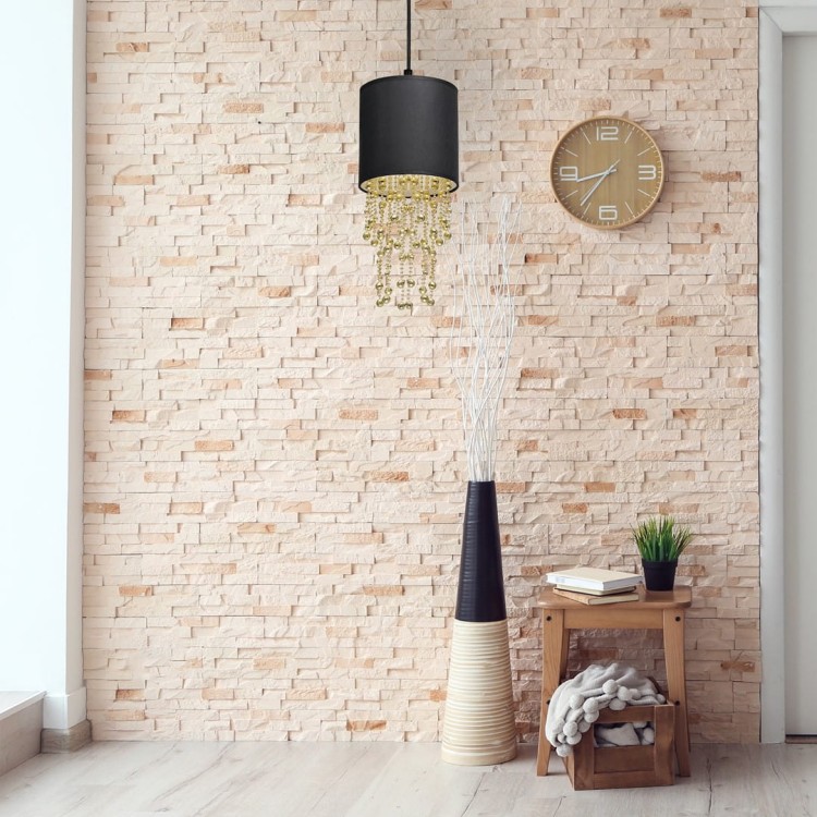 Lampa wisząca ALMERIA BLACK/GOLD 1xE27 MLP6439 Milagro