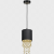 Lampa wisząca ALMERIA BLACK/GOLD 1xE27 MLP6439 Milagro