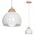 Lampa wisząca DAMA WHITE 1xE27 MLP6440 Milagro