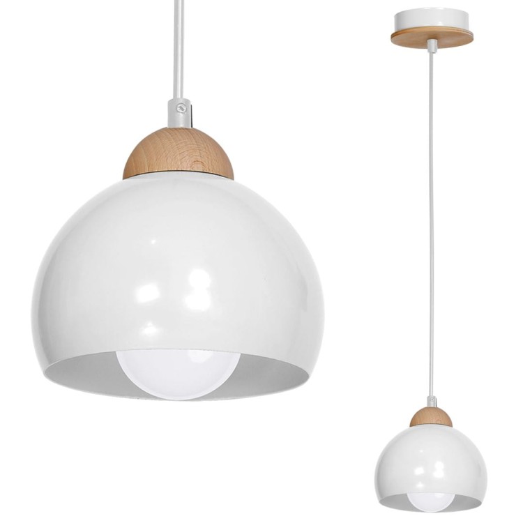 Lampa wisząca DAMA WHITE 1xE27 MLP6440 Milagro