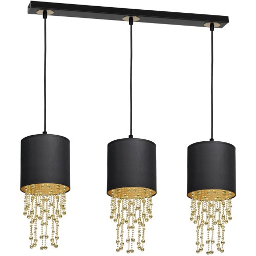 Lampa wisząca ALMERIA BLACK/GOLD 3xE27 MLP64400 Milagro