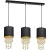 Lampa wisząca ALMERIA BLACK/GOLD 3xE27 MLP64400 Milagro