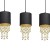 Lampa wisząca ALMERIA BLACK/GOLD 3xE27 MLP64400 Milagro