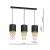Lampa wisząca ALMERIA BLACK/GOLD 3xE27 MLP64400 Milagro