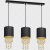 Lampa wisząca ALMERIA BLACK/GOLD 3xE27 MLP64400 Milagro