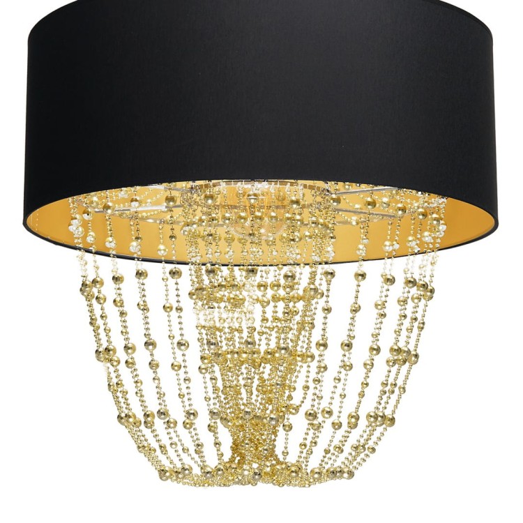 Lampa wisząca ALMERIA BLACK/GOLD 1xE27 MLP6442 Milagro