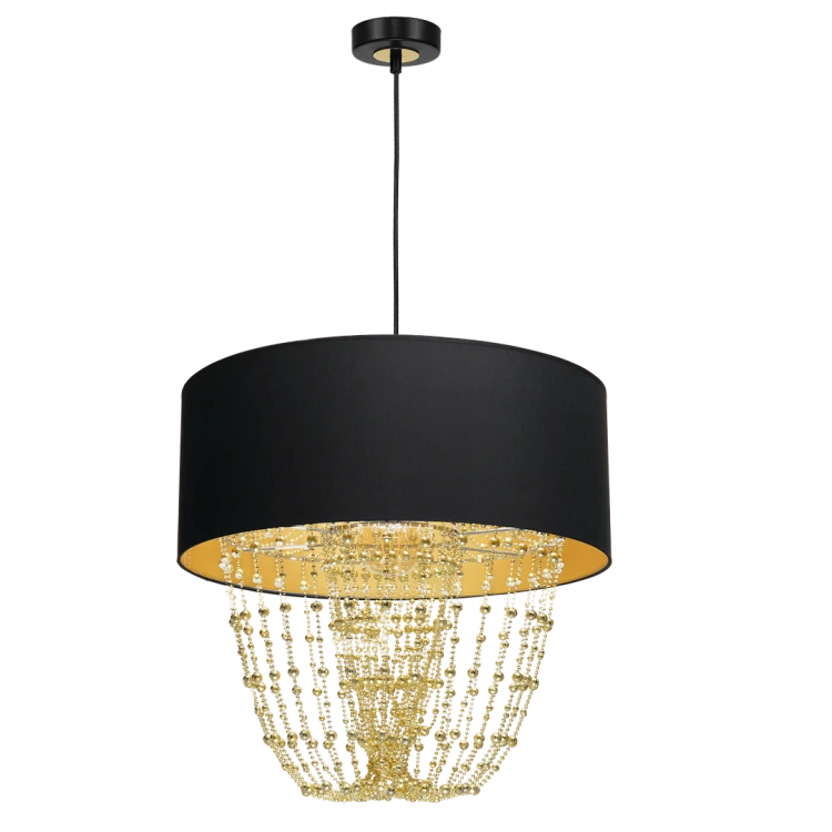Lampa wisząca ALMERIA BLACK/GOLD 1xE27 MLP6442 Milagro