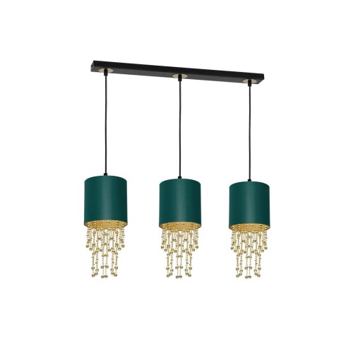 Lampa wisząca ALMERIA GREEN/GOLD 3xE27 MLP64500 Milagro
