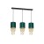 Lampa wisząca ALMERIA GREEN/GOLD 3xE27 MLP64500 Milagro
