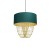 Lampa wisząca ALMERIA GREEN/GOLD 1xE27 MLP6452 Milagro