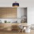 Lampa sufitowa BEN NAVY BLUE/GOLD 3xE27 MLP6457 Milagro