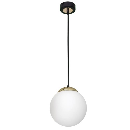 Lampa wisząca SPARTA BLACK / GOLD 1xE27 MLP6495 Milagro